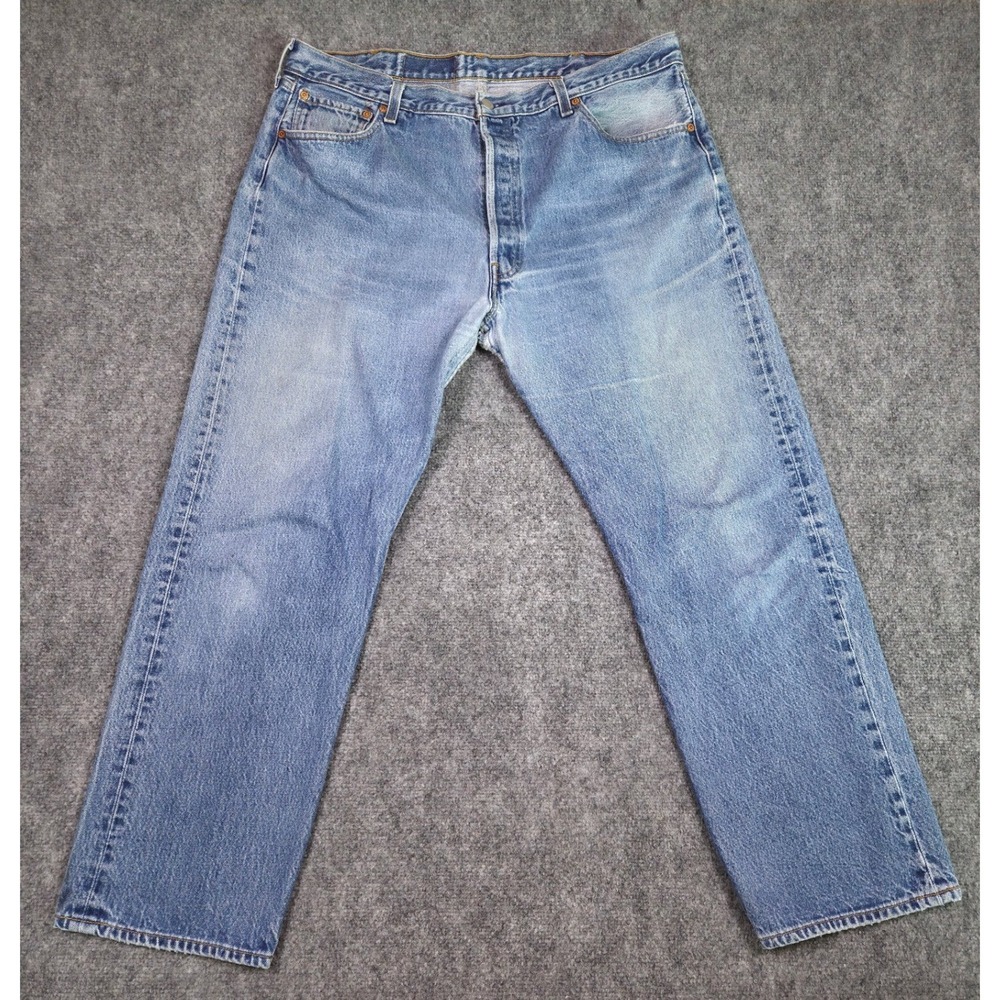Vintage Levi's 501xx Jeans Mens 42x32 USA Made Button Fly‎ Distressed Straight